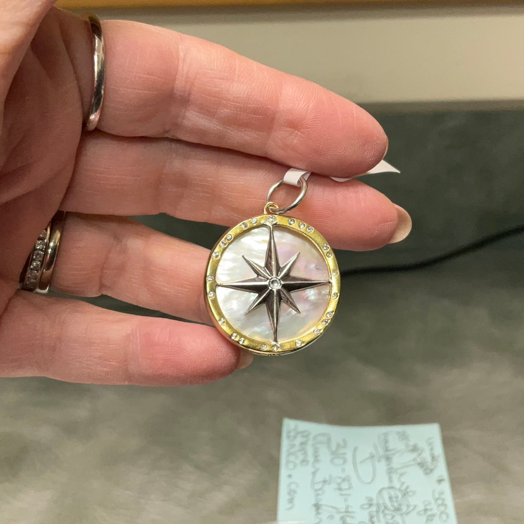 Rose of the Winds Compass Pendant