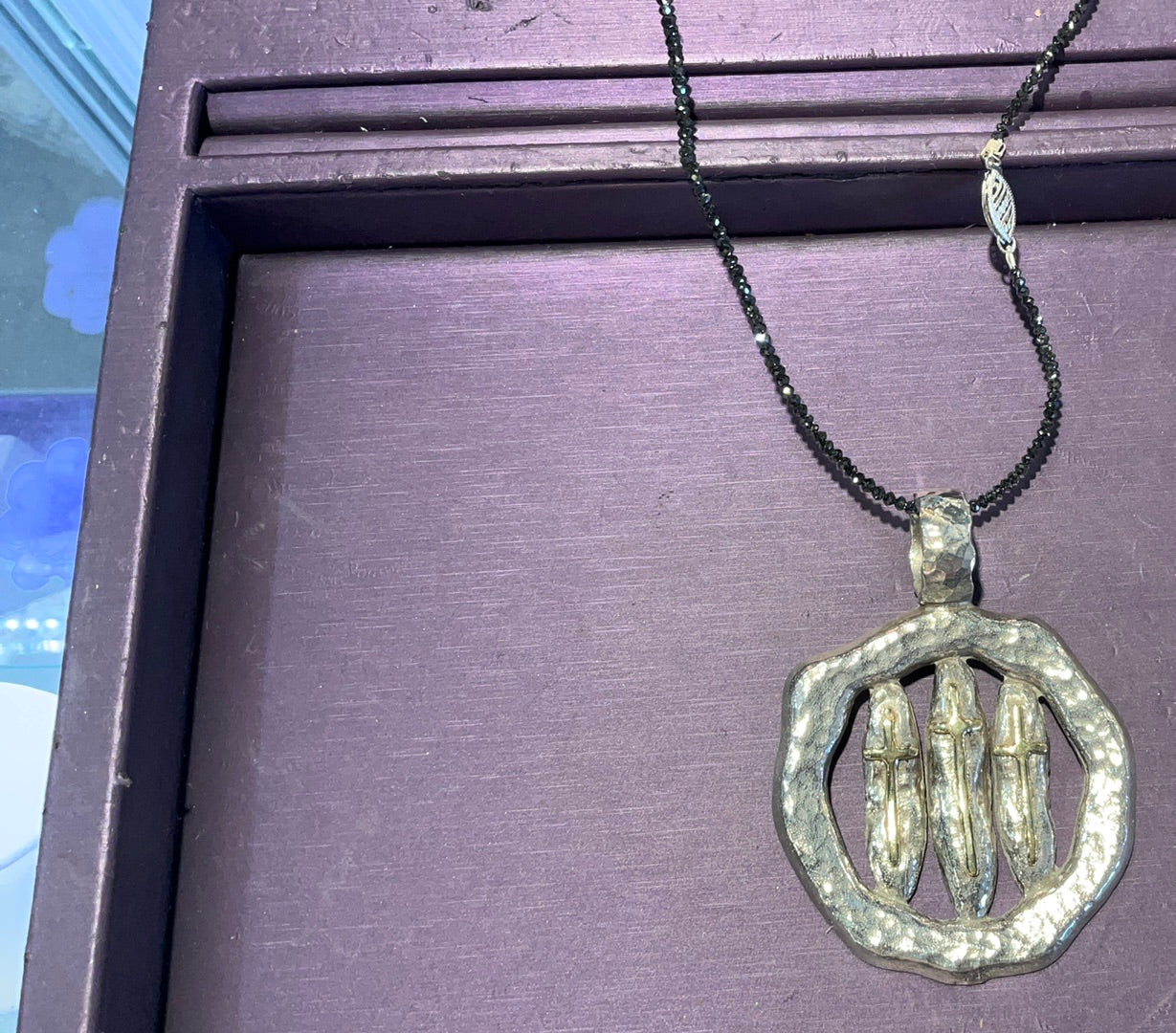 Puffed Calvary Cross Pendant