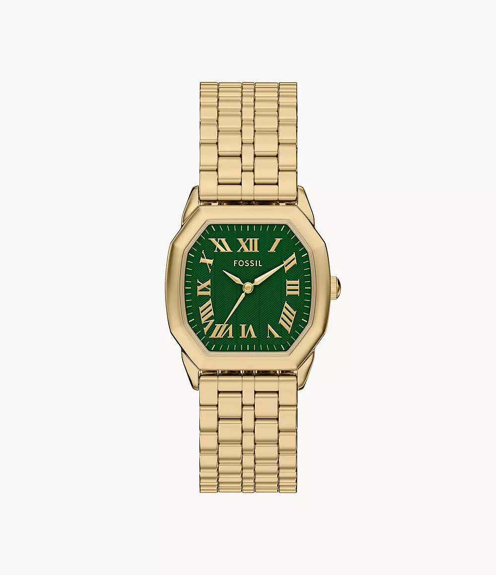 Harlow Three-Hand Gold-Tone Stainless Steel Watch