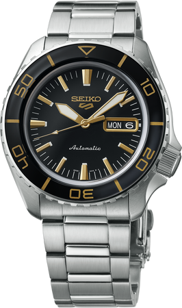 Seiko 5 Sports SS Automatic Black Dial