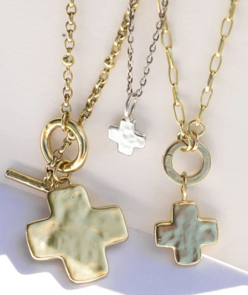 Life in Balance Cross Toggle Necklace