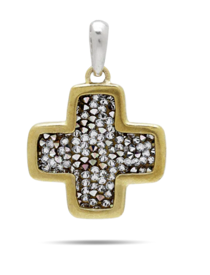 Kristal Life in Balance Cross Pendant