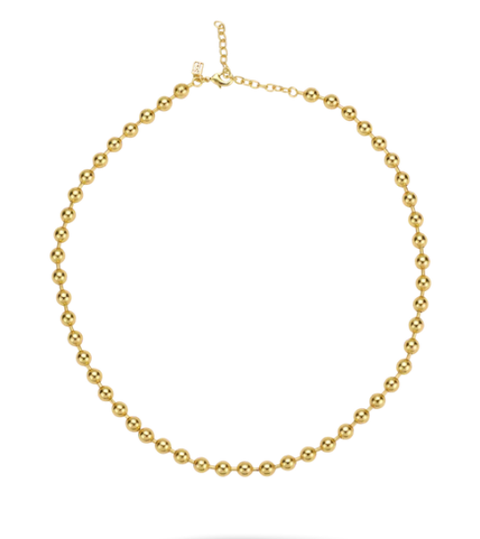 Foundry Ball Necklace - Gold Plate - 18"