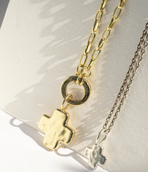 Life in Balance Cross Charm