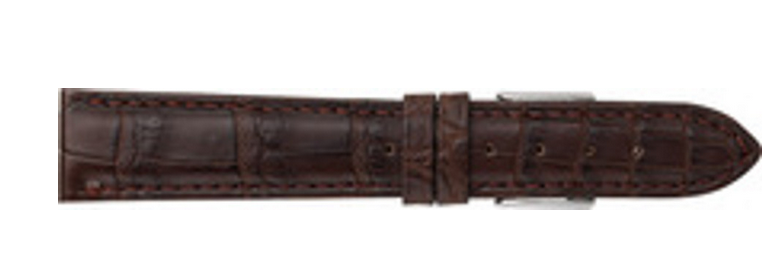 Genuine Matte Louisiana Alligator Watch Strap 834 ( new sizes taper to 14mm at buckle - also fits Patek Philippe® )