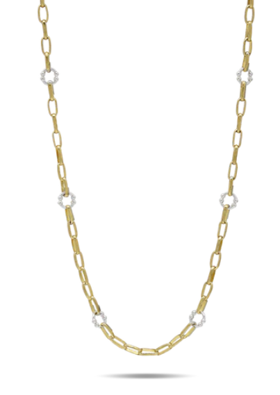 Everything Necklace - Ceramic Coated Brass & Sterling Silver - 16"
