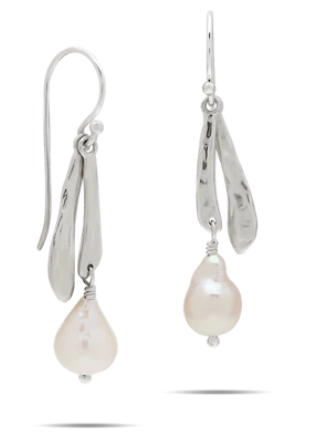 Ode To A Pearl Double Drop Earrings