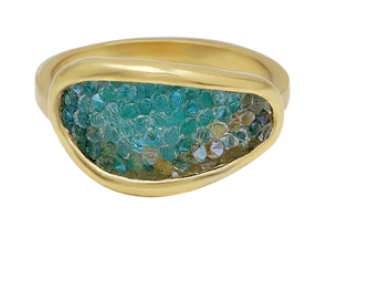 Kristal Chroma Dream Traveler Ring - Blue Sky Sz 8