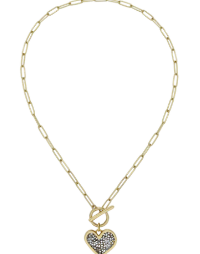 Kristal Life Abundant Heart Toggle Necklace