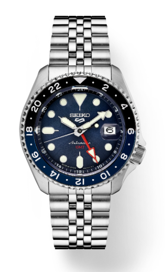 Seiko 5 Sports SS Automatic GMT Blue Dial