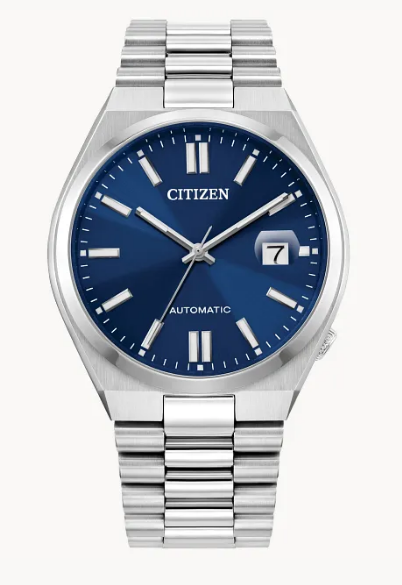 Men Auto WR50 SS Bracelet Blue