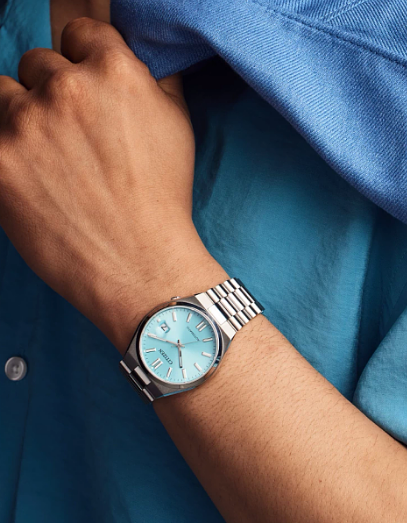 Men Auto WR50 SS Bracelet Aqua