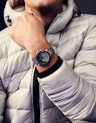 Men DCL WR100 SS Bracelet Black