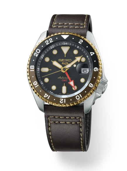 Seiko 5 Sports SS Au tomatic GMT Black Dial