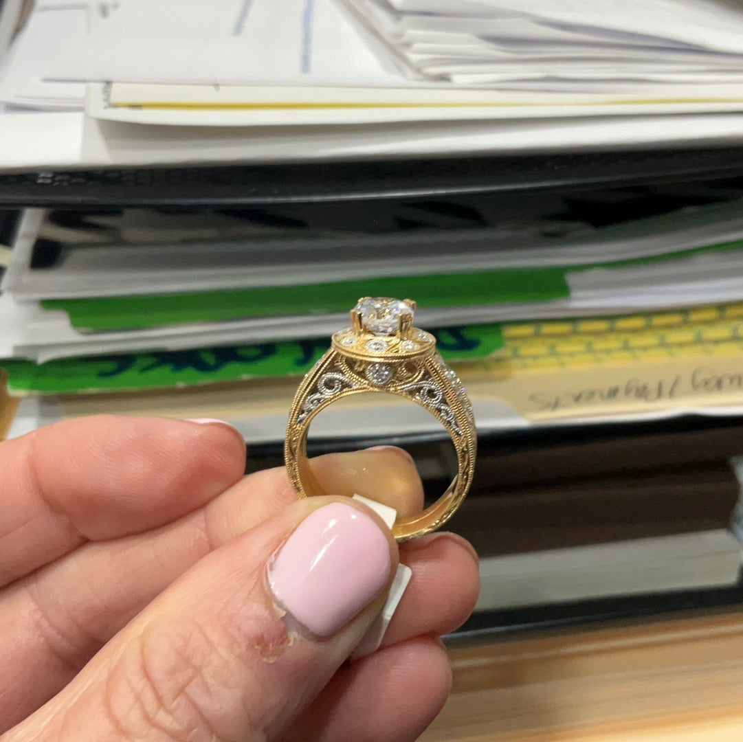 Hand Eng 14k .60TW set-7
