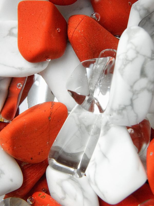 Fitness (Red Jasper, Magnesite) Gemstone Vial