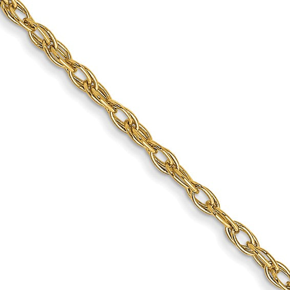 14KY 1.35MM Cable Rope Chain 20"