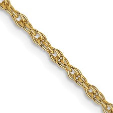 14KY 1.55mm Cable Rope Chain 18"
