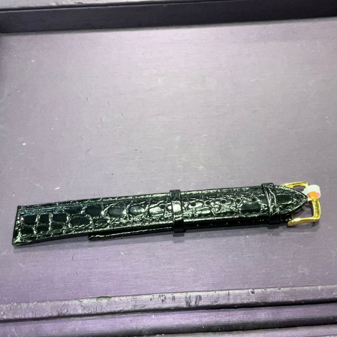 20mm Blk Croco grain
