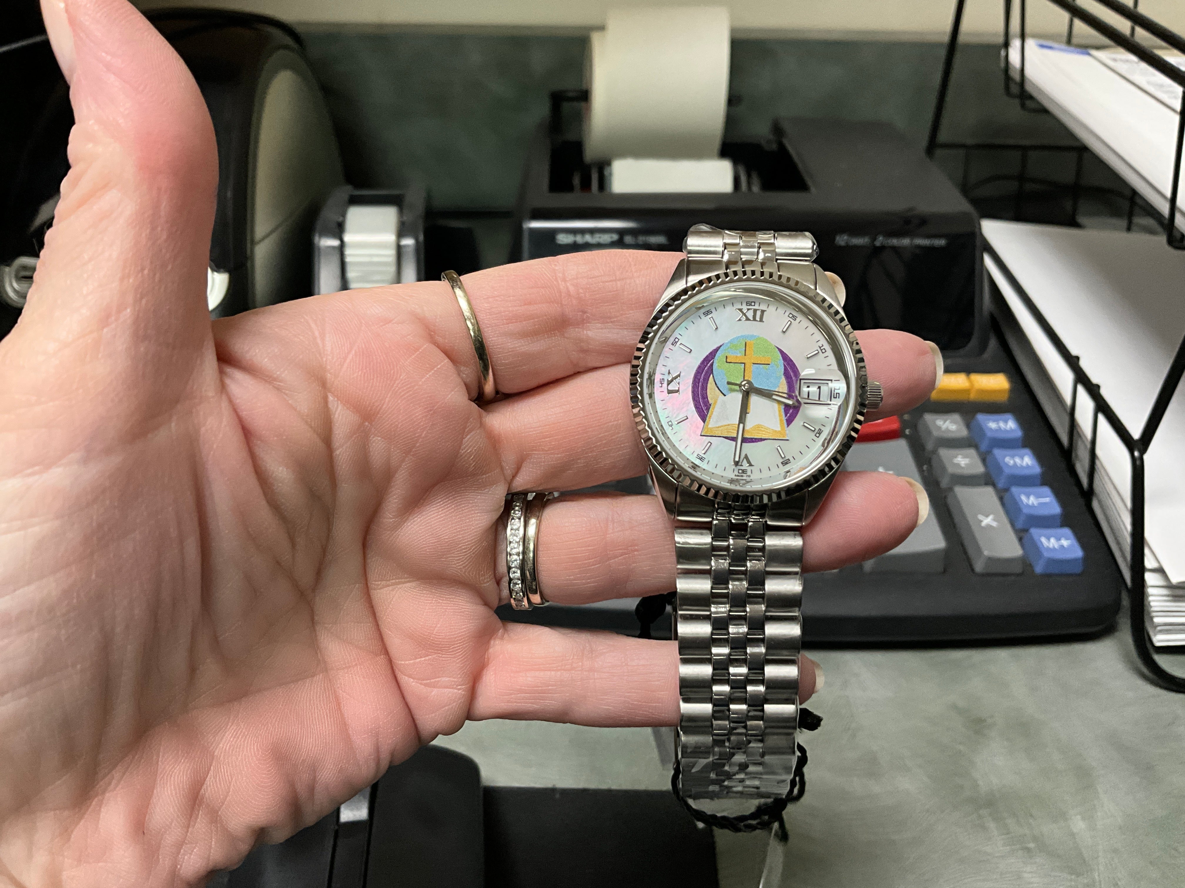 10ATM Mens SS MOP Dial