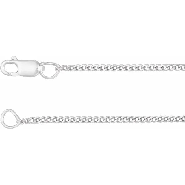 Sterling 1.35MM D/C Curb Chain 24"