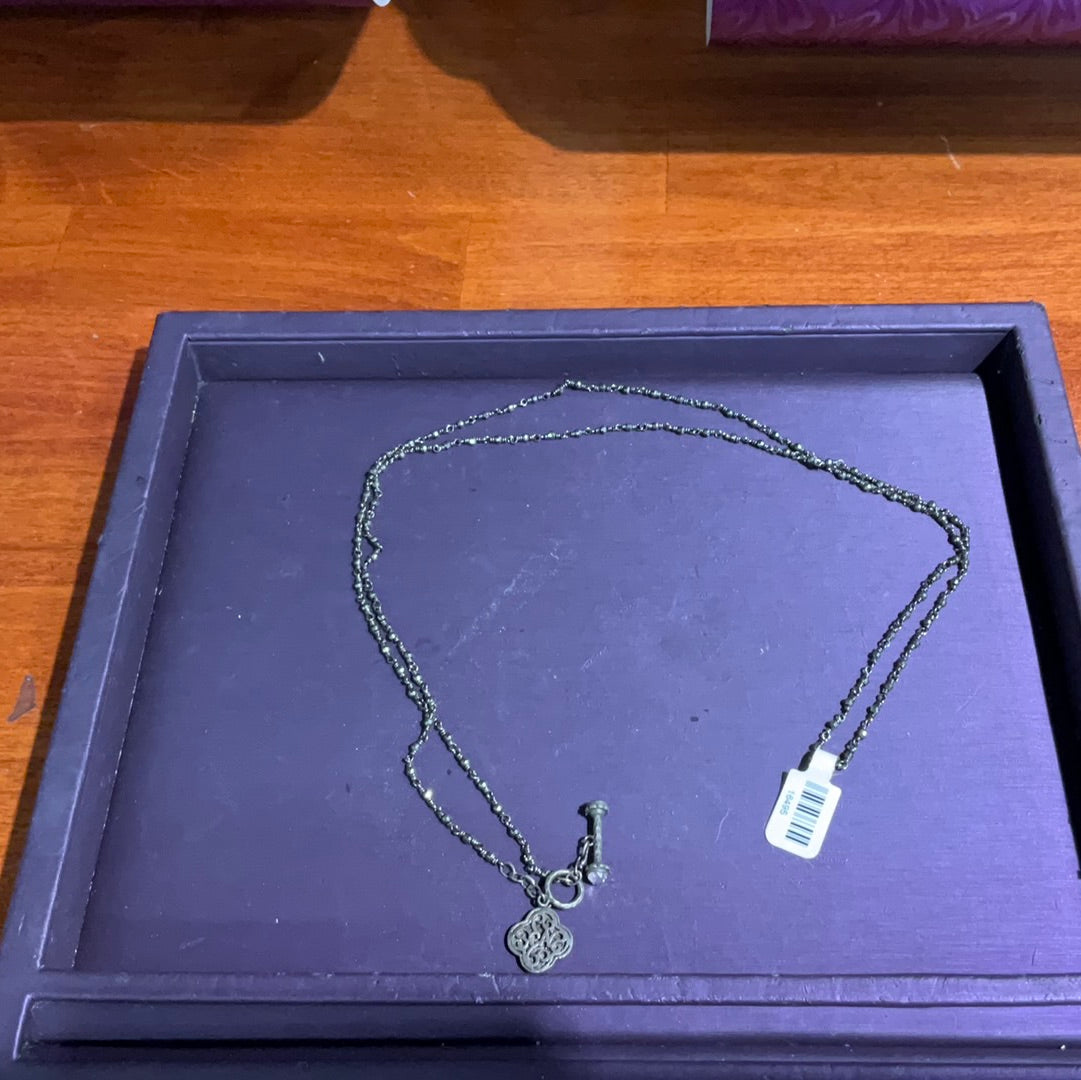Long Dia Cut BD Necklace