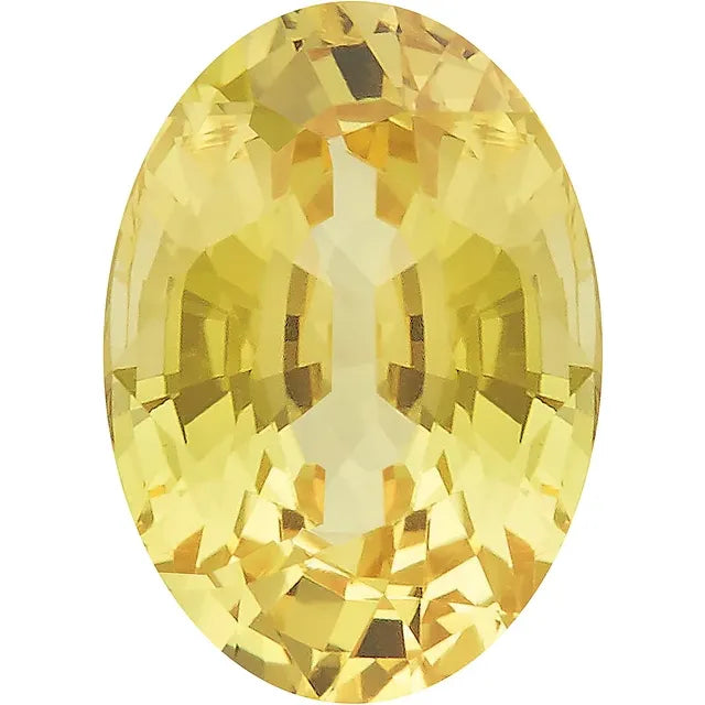 Yellow Sapphire Stone 1.54 CTW Oval