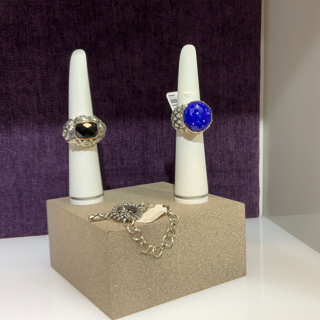 Dian Malouf Jewelry SS Lapis Ring
