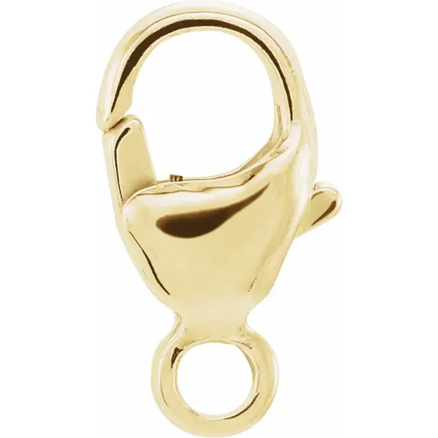 14K Yellow Gold 11.5x6 mm Oval Trigger Lobster Clasp