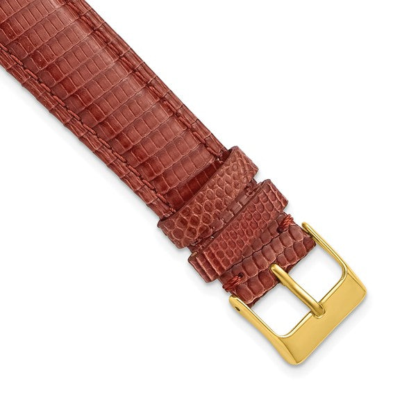 18MM Havana Genuine Lizard