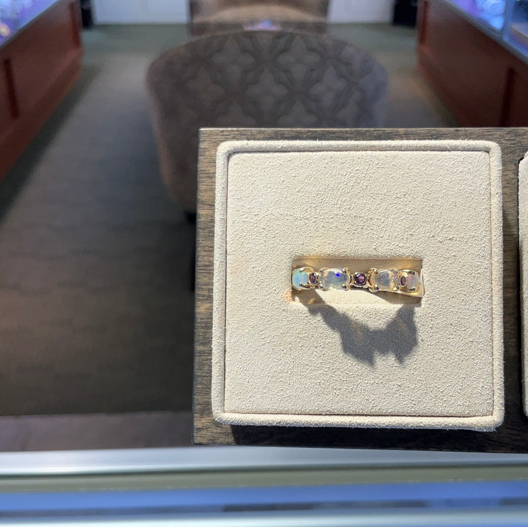 14KY Opal .92CT/Amethyst .10CT