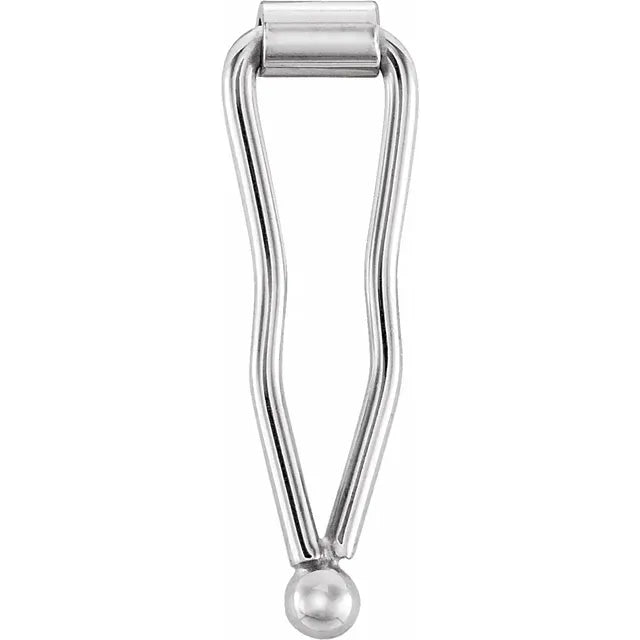 Sterling Silver Figure Eight Safety Catch