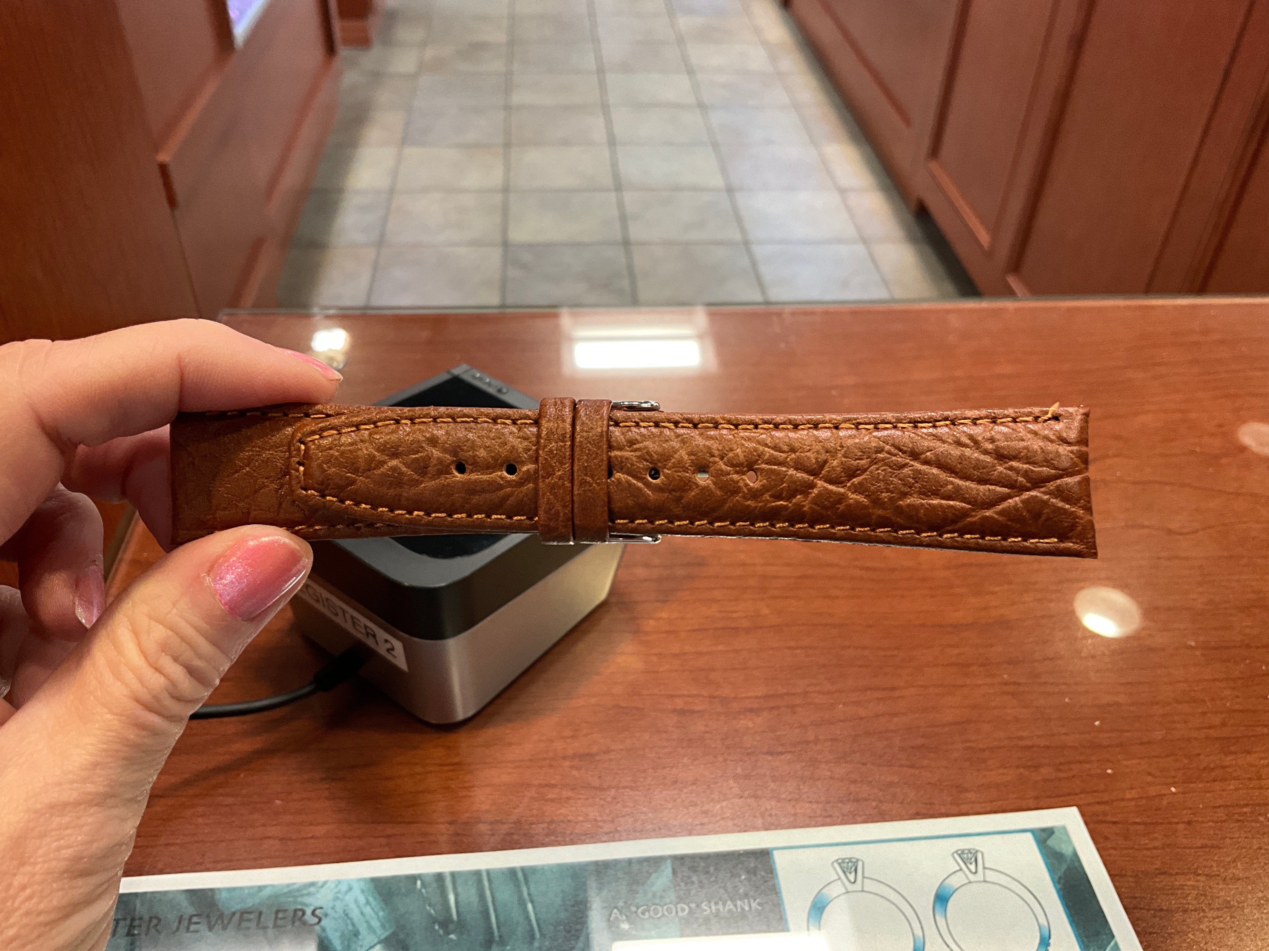 22mm Tan Leather Band