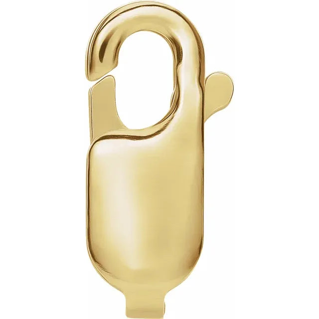 14K Yellow Gold 11.75 x 4.25 mm Standard Weight Lobster Clasp with Ring