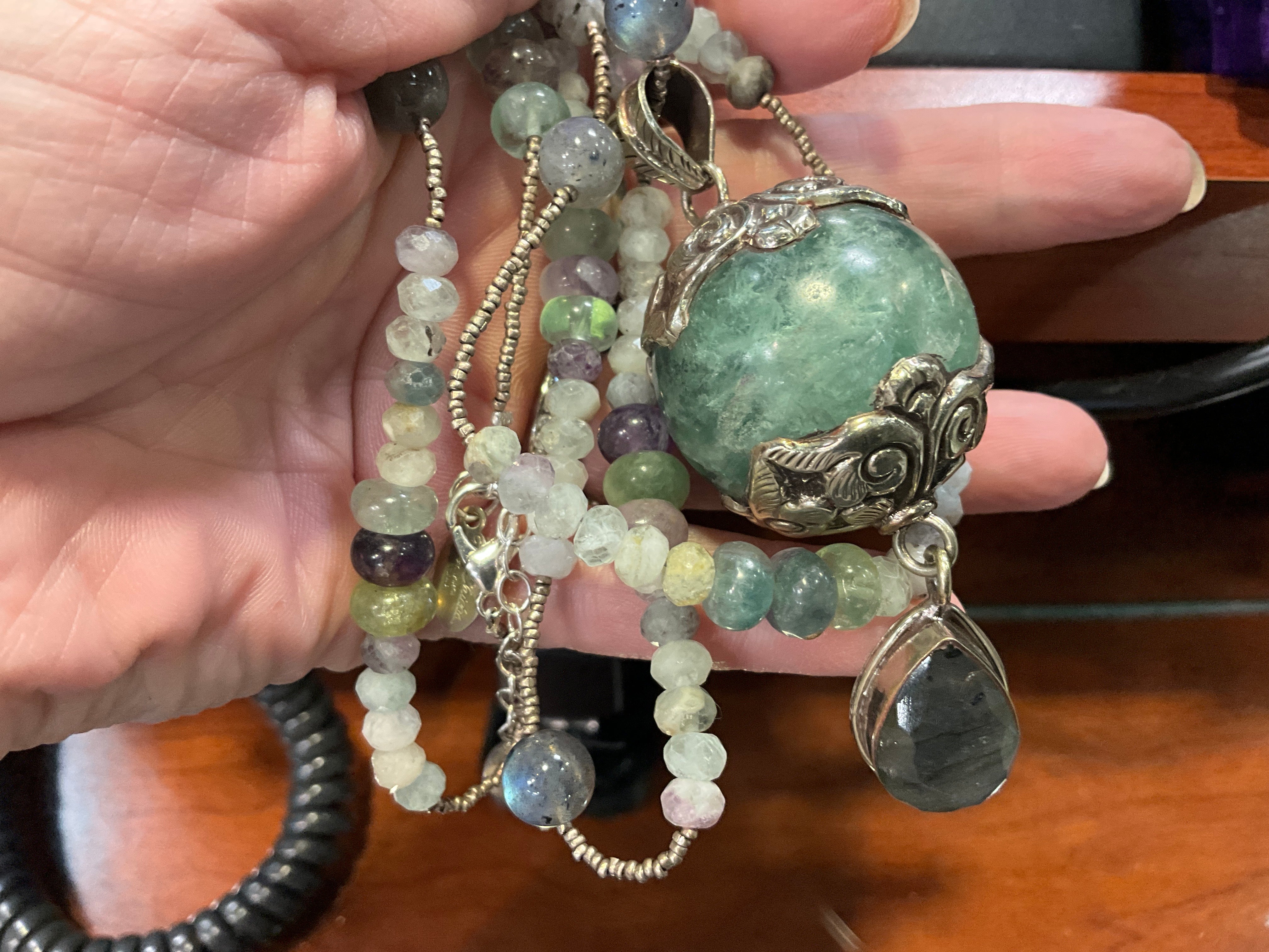 Fluorite/Labradorite Necklace