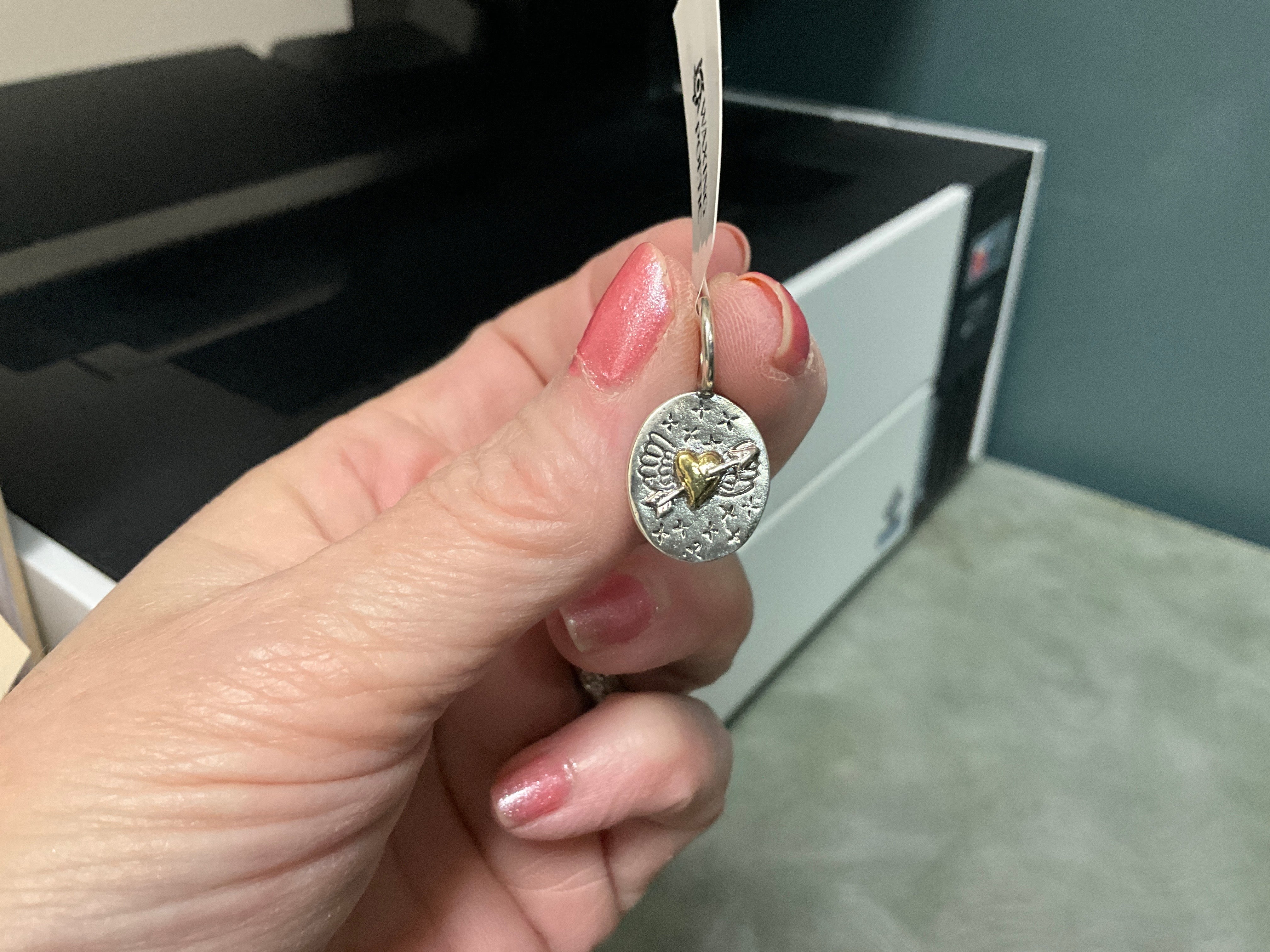 Courageous Love Heart Charm