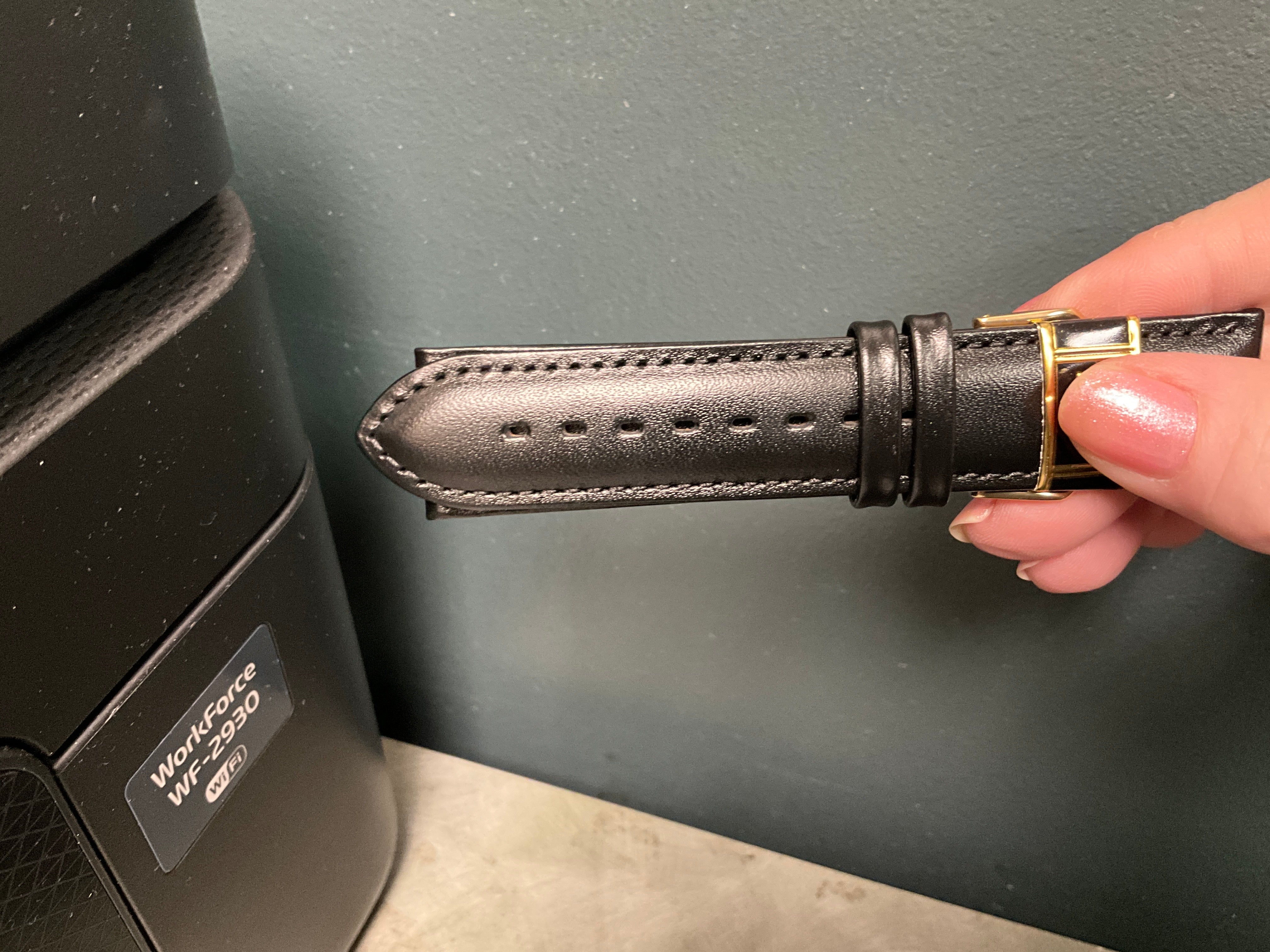 22MM Black Smooth Padded