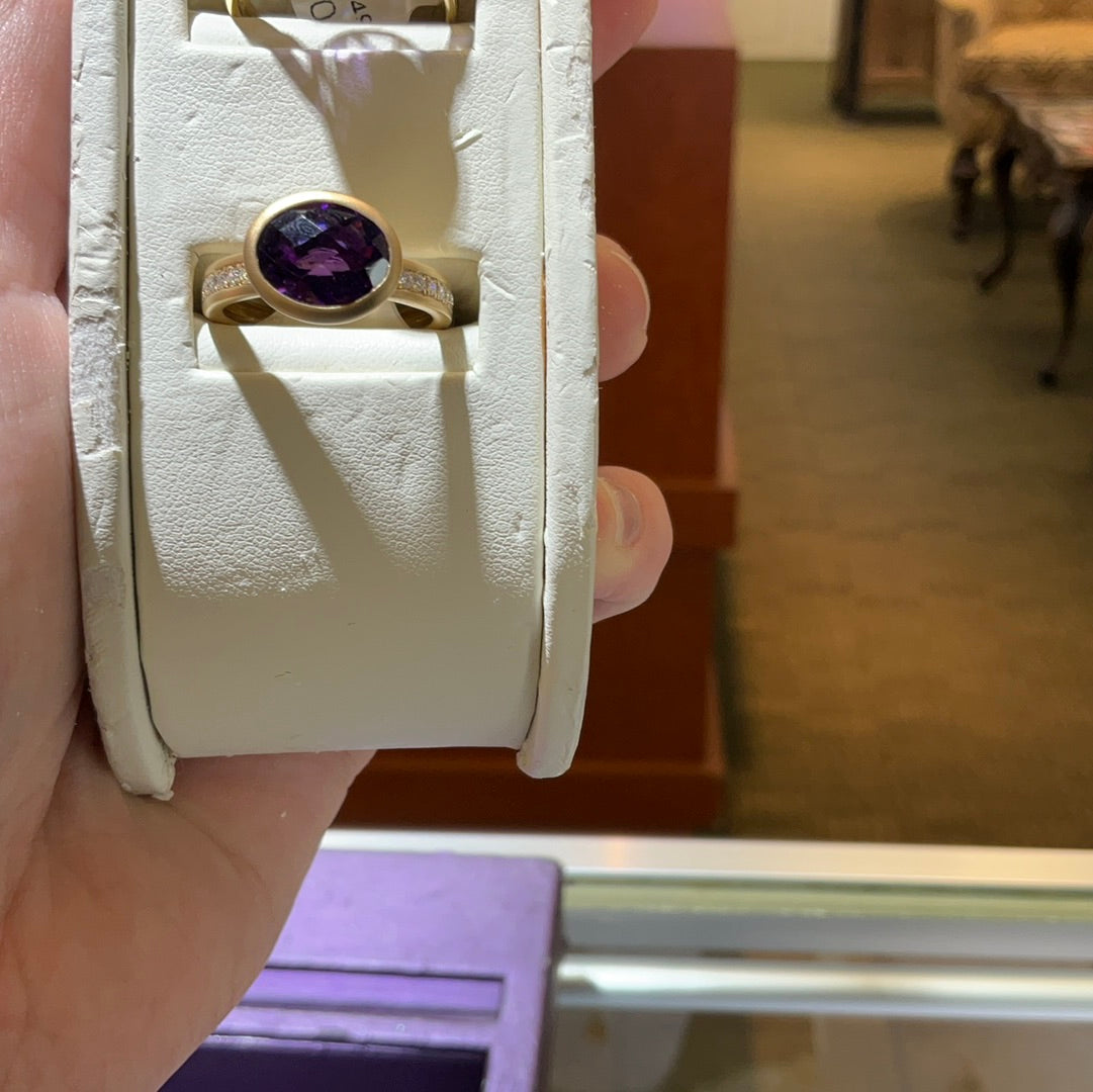 14ky Amy Dia .16TW Ring