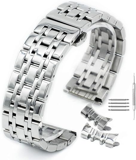 15MM Curved SS Butterfly Buckle Band