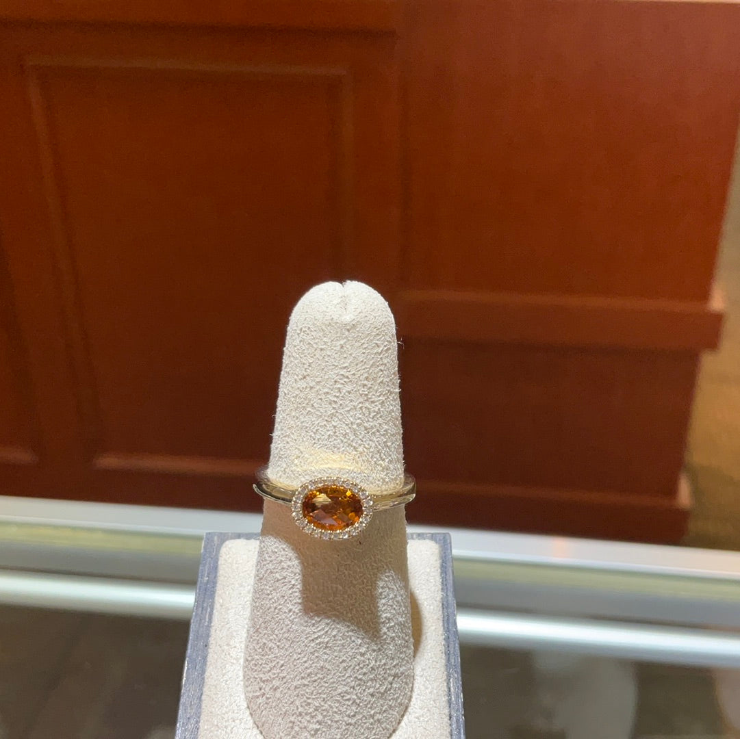 14ky Citrine.81/Dia.06