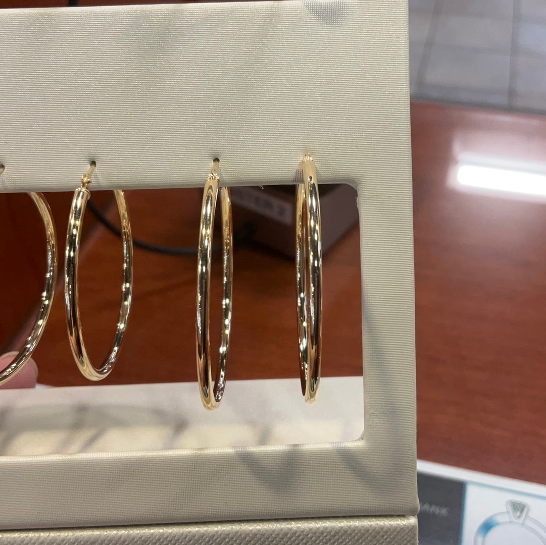 14ky Hoop Earrings 40mm