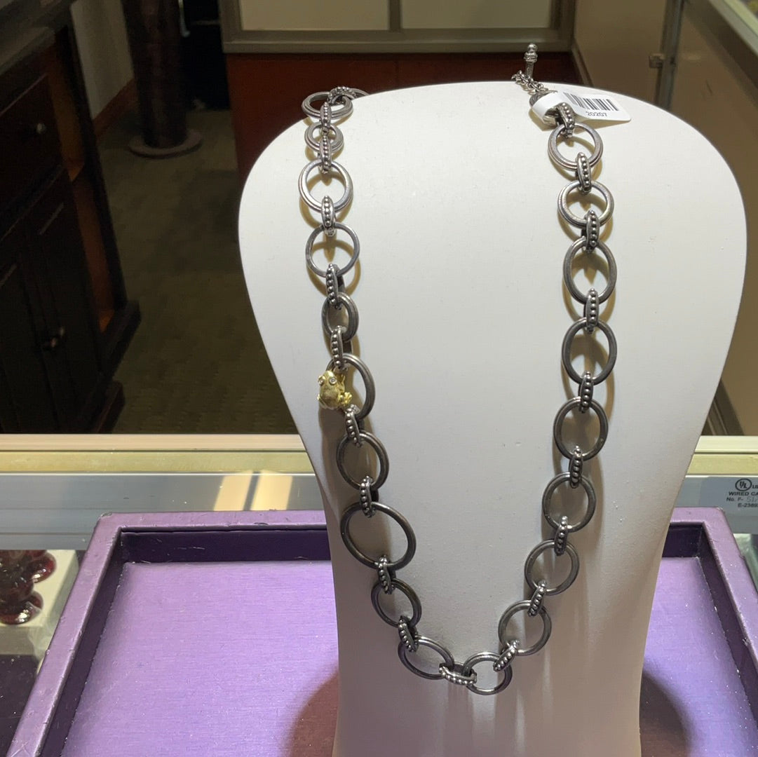 18k & SS Frog Chain