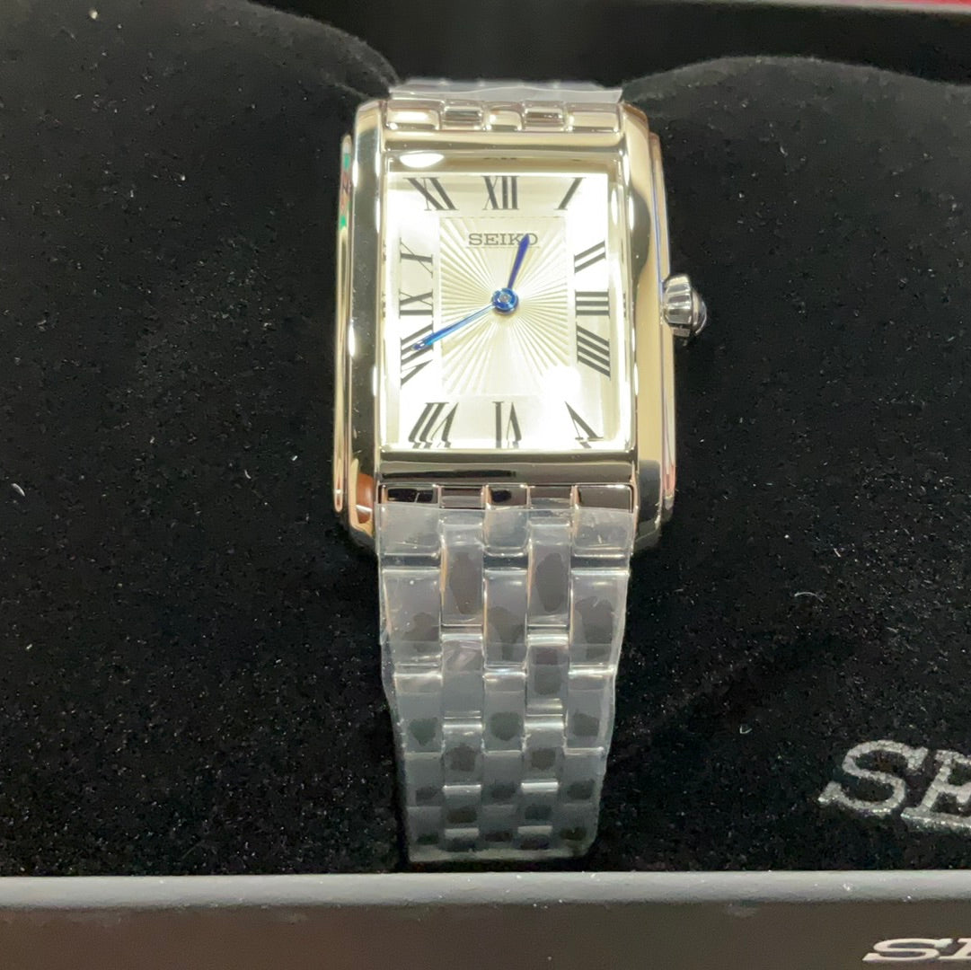 Essentials SS Quartz White Dial