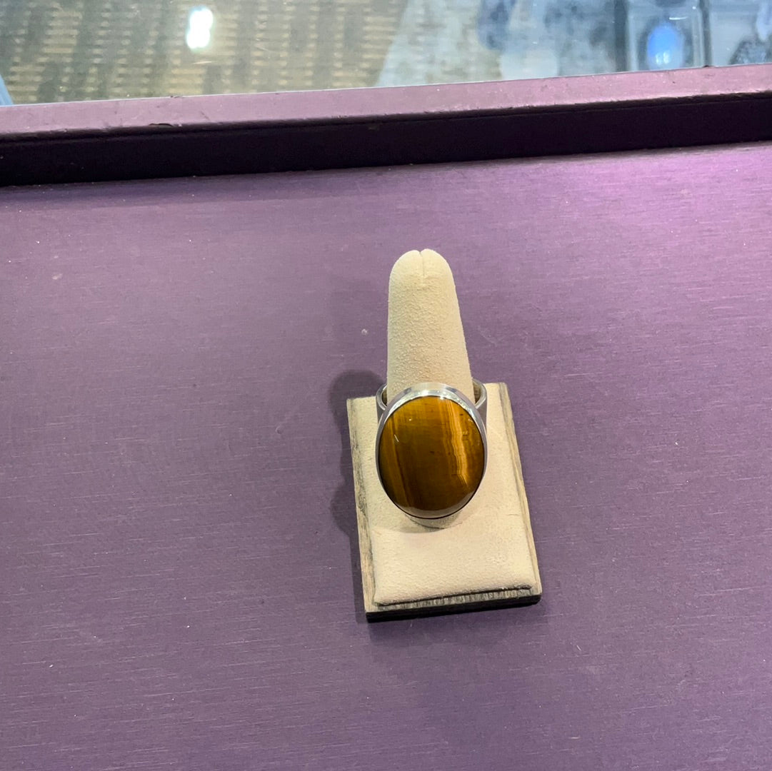 Sterling Silver and Tiger Eye Ring