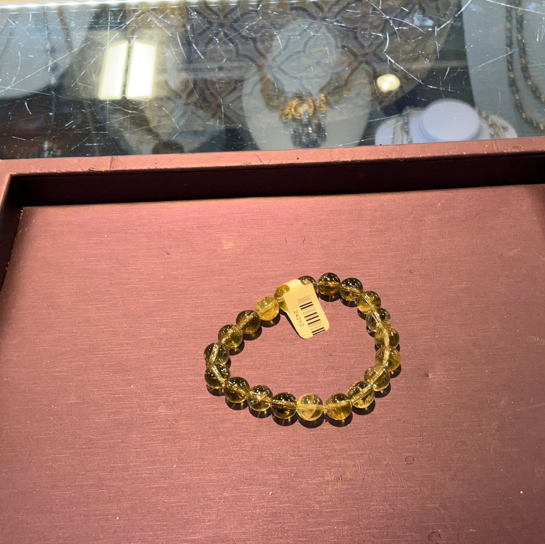 7" Brown Agate Stretch Brac
