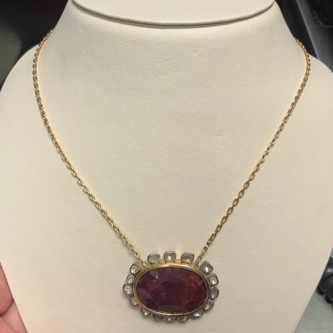 T/T Ruby Dia 1.81tW Pendant