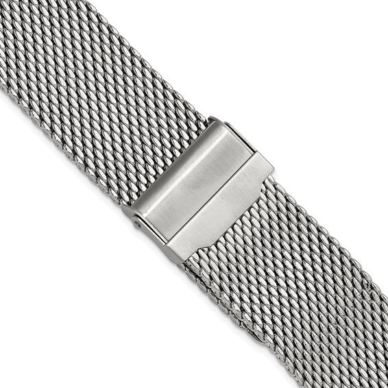 18MM STS Mesh W/Deployment Clasp