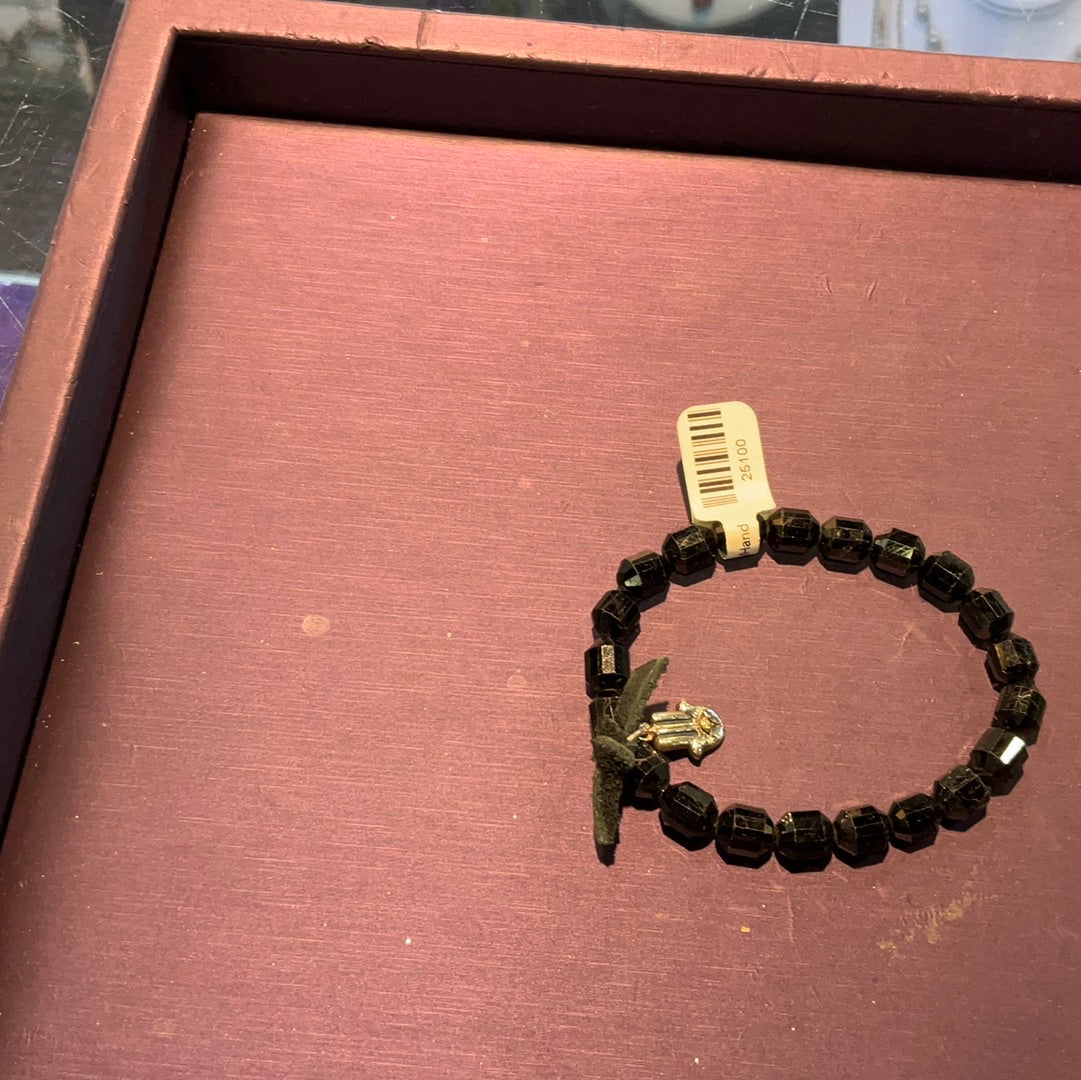 Faceted Blk Tourmaline w/Hand