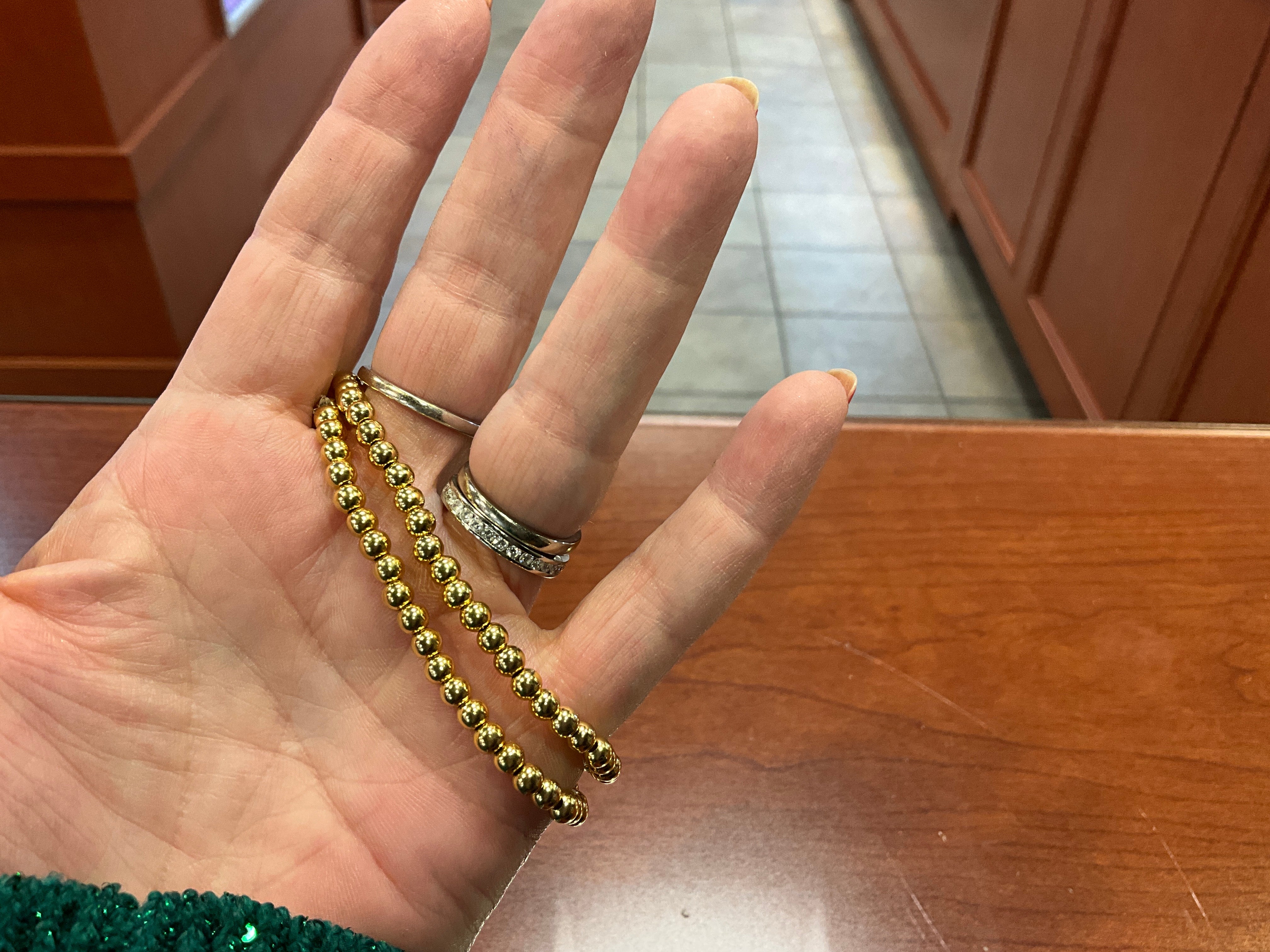 4MM GF Beaded Bracelet
