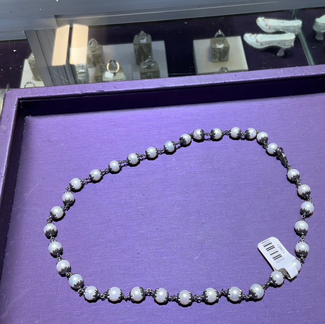 SS/Pearl Necklace 18"